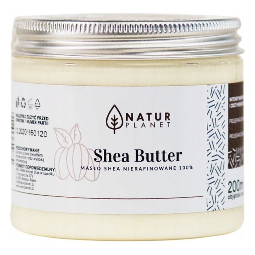 Natur Planet Unrefined Shea Butter, 200 ml