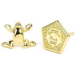 Carat Shop Harry Potter Chocolate Frog kullattu nappikorvakorut