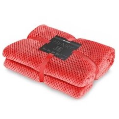 DecoKing HENRY-päiväpeitto punaisella relieffikangassuunnittelulla moderni 70x150 cm