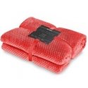 DecoKing Плед HENRY красного цвета рельефный жаккардовый стиль современный 70x150 DecoKing Плед HENRY красного цвета рельефный жаккардовый стиль современный 70x150