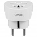 Savio AP-06 virta-adapteri ja vaihtosuuntaaja Universaali 3750 W Valkoinen Savio AP-06 virta-adapteri ja vaihtosuuntaaja Universaali 3750 W Valkoinen