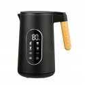 Glass electric kettle 1.7 L (black), 2200W, 1714, KAMILLE Glass electric kettle 1.7 L (black), 2200W, 1714, KAMILLE