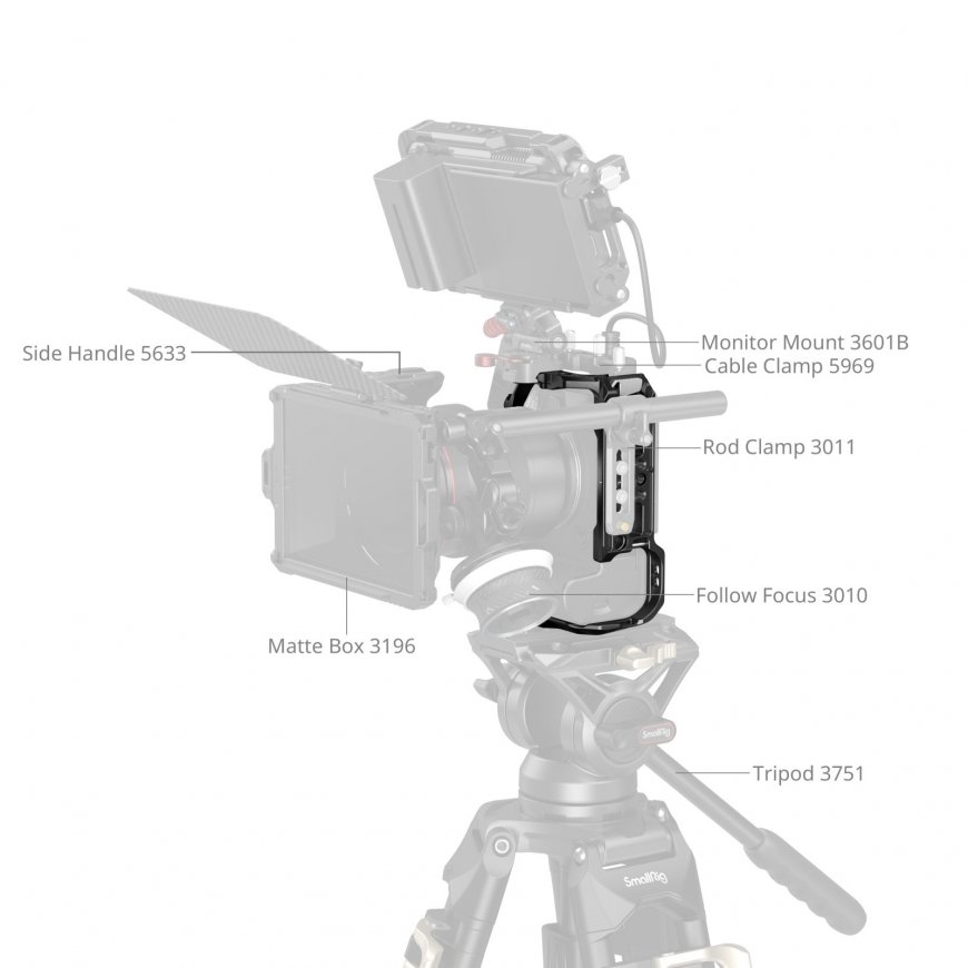 SmallRig 5954 kaameraraam 1/4, 3/8" Must – 4