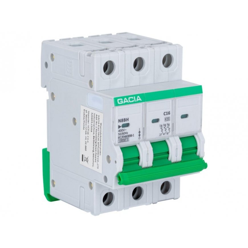 Overcurrent switch GACIA N8BH 10KA C 3P 20A
