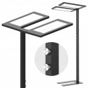 Spacetronik Kaksinkertainen LED-lattialamppu GLOW D24 Pro Musta Spacetronik Kaksinkertainen LED-lattialamppu GLOW D24 Pro Musta
