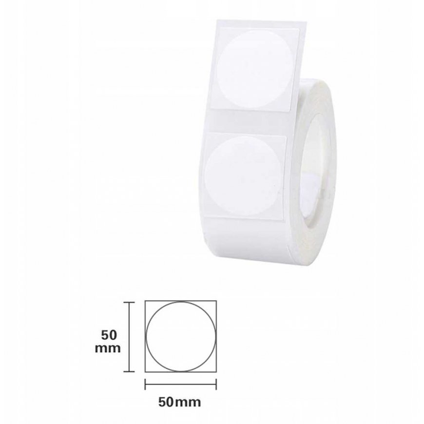 Niimbot etiketēs R 50x50mm 150gab apļa