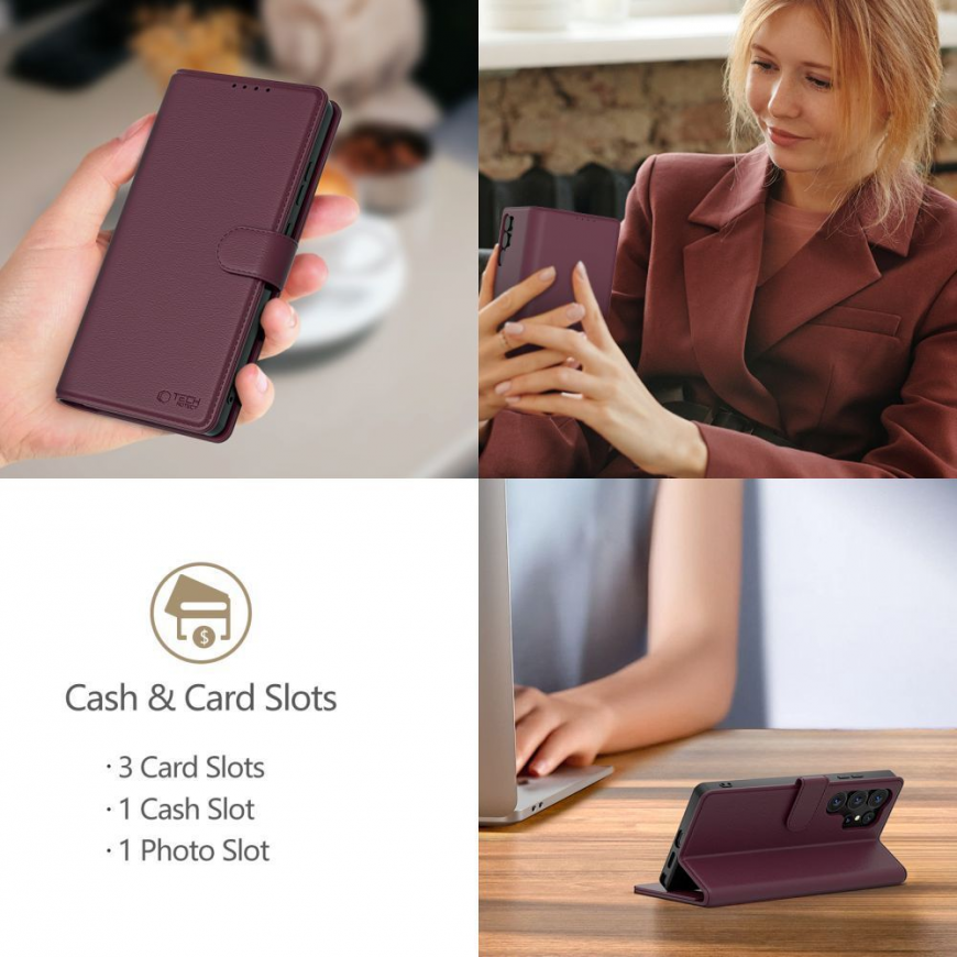 TECH-PROTECT WALLET XIAOMI REDMI NOTE 15 PRO 5G MULBERRY – 4