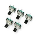 OEM Encoder with Button - 24 Pulses 15mm - EC12 Vertical - x5 OEM Encoder with Button - 24 Pulses 15mm - EC12 Vertical - x5