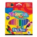 Stori tribriauniai flomasteri Jumbo COLORINO, 10 krāsu Stori tribriauniai flomasteri Jumbo COLORINO, 10 krāsu