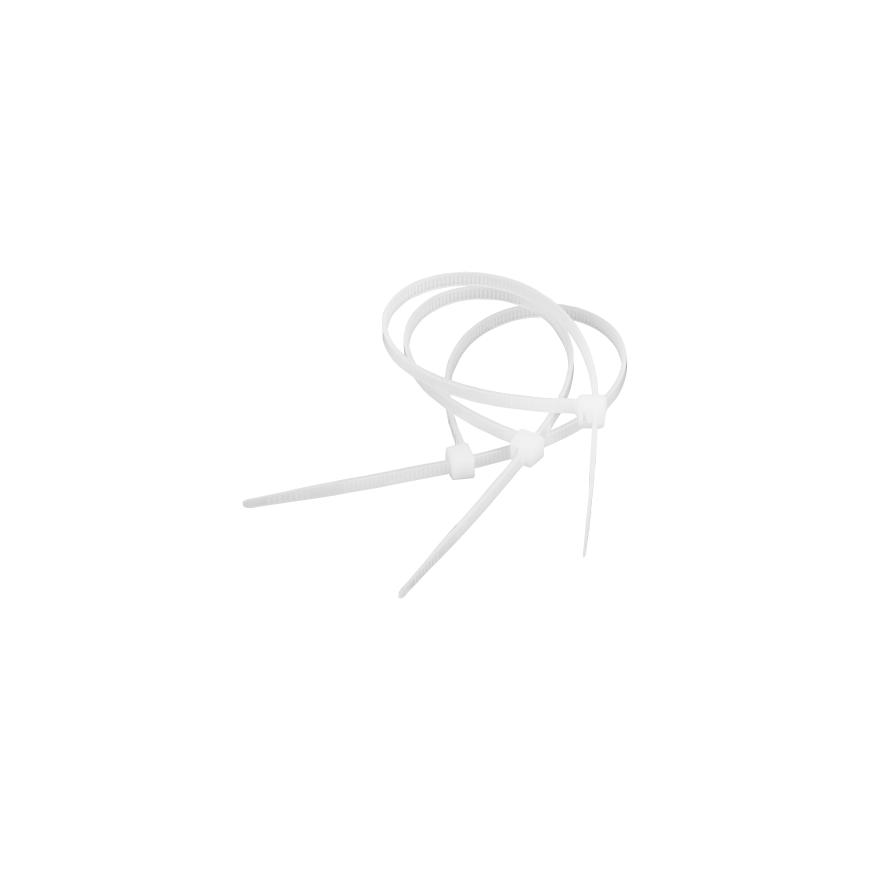Cable tie 4.8 mm/25 cm white Cabletech 100 pcs.