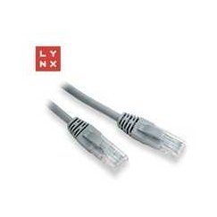 LYNX UTP connection cable Cat5e, PVC, CCA, 0.3 m, gray (pack of 10 pieces)