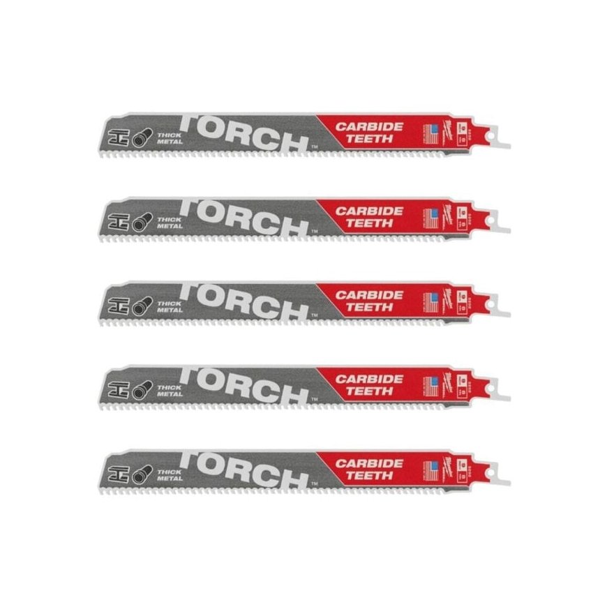 Milwaukee Accessories Keteradade Tooted karbidiniste hammastega MILWAUKEE TCT Torch 230mm 8tpi, 5tk.