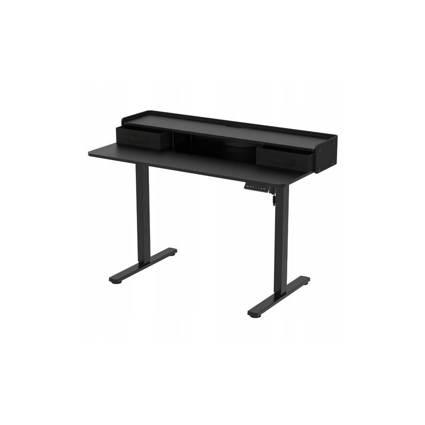 Spacetronik Electric Height Adjustable Desk with Shelves SPEF134BM – 2