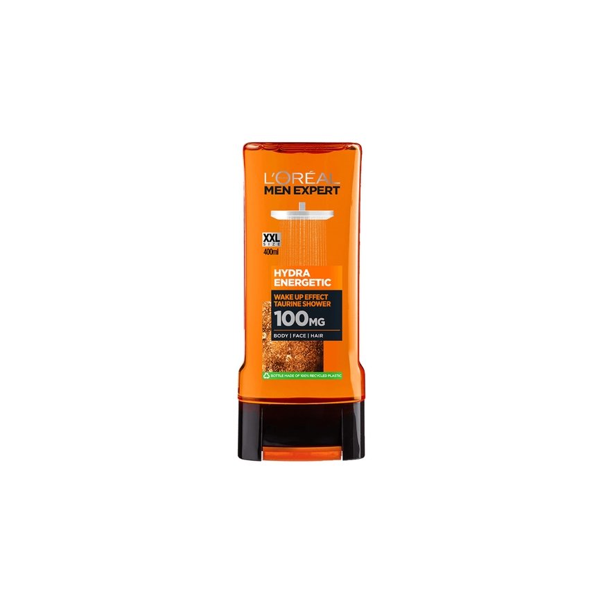 Mitrojošais dušo želeja L'Oreal Make Up Men Expert Energizējošs (400 ml)