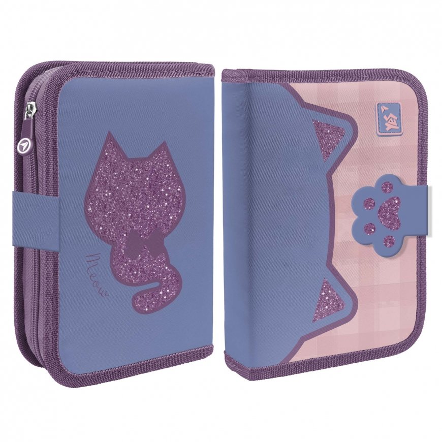 YES HP-03 Lovely Kitty single compartment pencil case with flap.