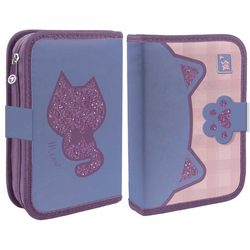 YES HP-03 Lovely Kitty single compartment pencil case with flap. – 2