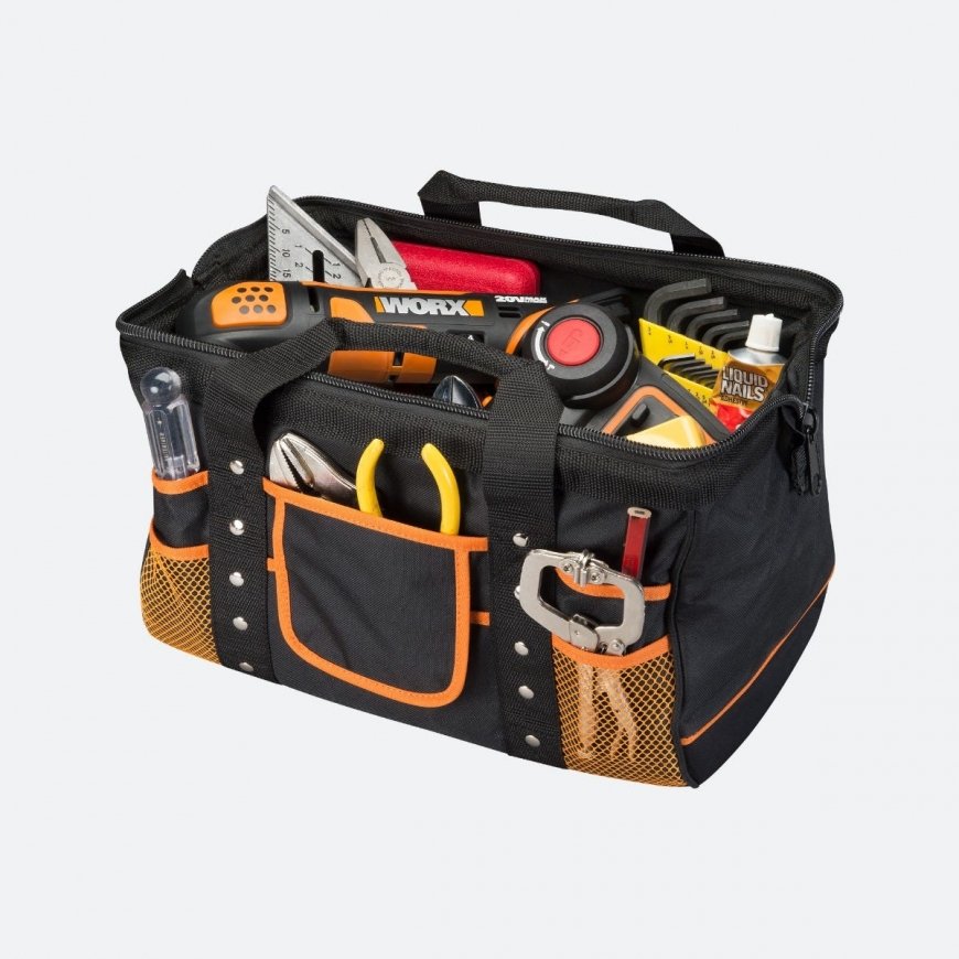 WORX Zippered Tool Bag with Interior and Exterior Pockets – 2