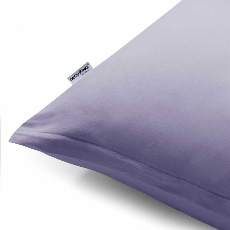 CLASSIC RESTILO dekoratiivne padjapüür AMBER, heledat violetset värvi, ühes toonis, klassikaline, materjali tüüp - džersio kanga