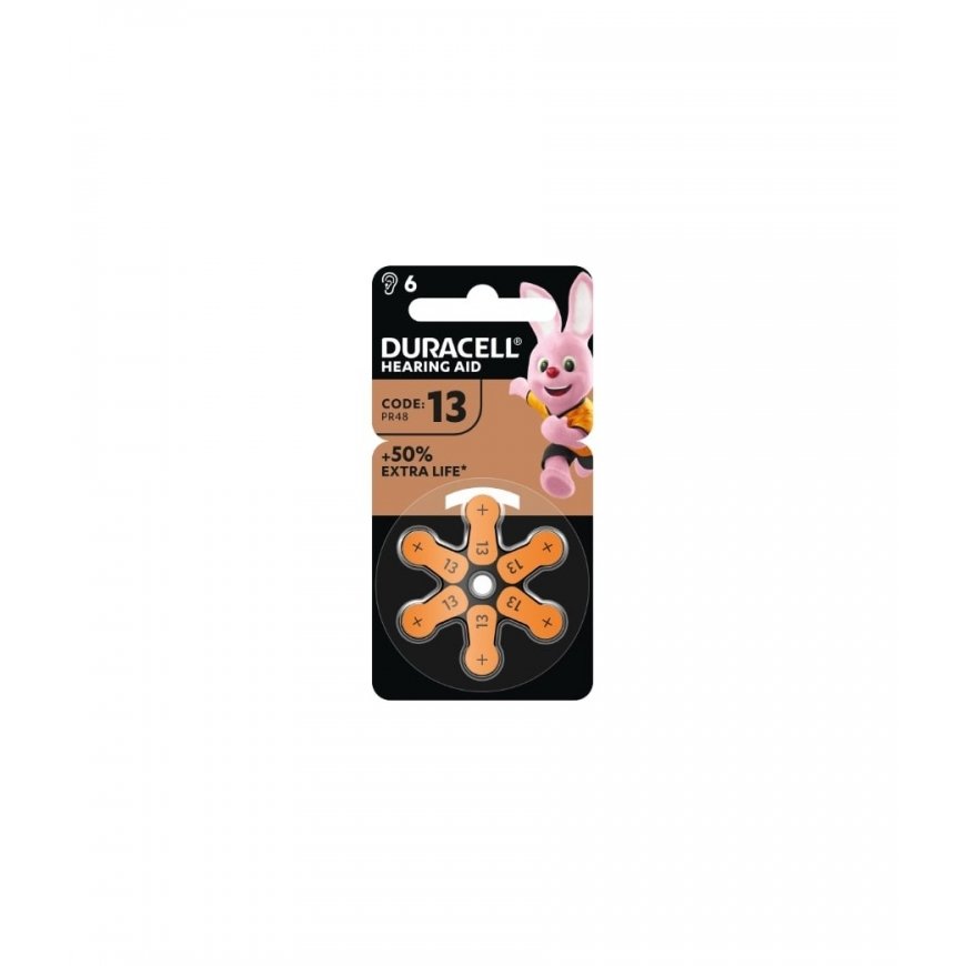 DURACELL 13 PR48 kuuldeapparaadi akud, 6 tk – 2