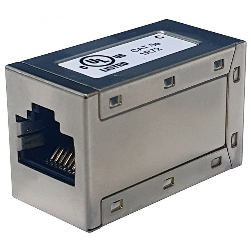 Solarix CAT5E STP соединитель 8p8c RJ45 / RJ45 (KRJ45 -VEBB)