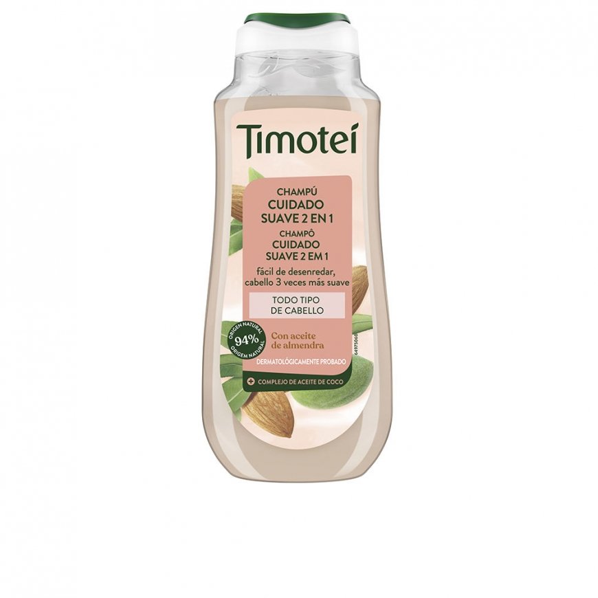 TIMOTEI Gentle Care 2-в-1 Шампунь с миндальным и кокосовым маслом для всех типов волос 300 мл