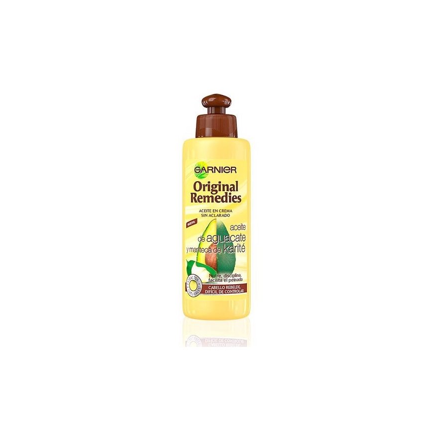"Garnier Original Remedies" skalavimo nereikalaujantis aliejus su avokadu ir šidakampiu 200ml – 2