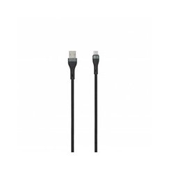 SEEK TOTI USB A - Type-C, 2m Kudotettu Kaapeli 3A, Musta