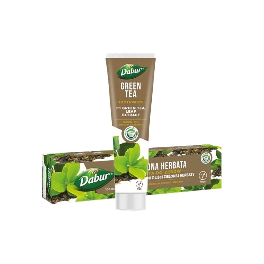 Herbal Toothpaste with Green Tea, Dabur, 100 ml – 2