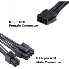 Akasa 8-pins EPS uz 8-pinu EPS + 4-pins ATX adaptera kabelis