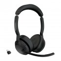 Jabra Evolve2 55 Kuulokkeet Langaton Pääpanta Toimisto/puhelukeskus Bluetooth Latausteline musta Jabra Evolve2 55 Kuulokkeet Langaton Pääpanta Toimisto/puhelukeskus Bluetooth Latausteline musta