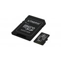 Kingston Technology 256 Gt microSDXC Canvas Select Plus Gen3 150 MB/s A1 -kortti + sovitin