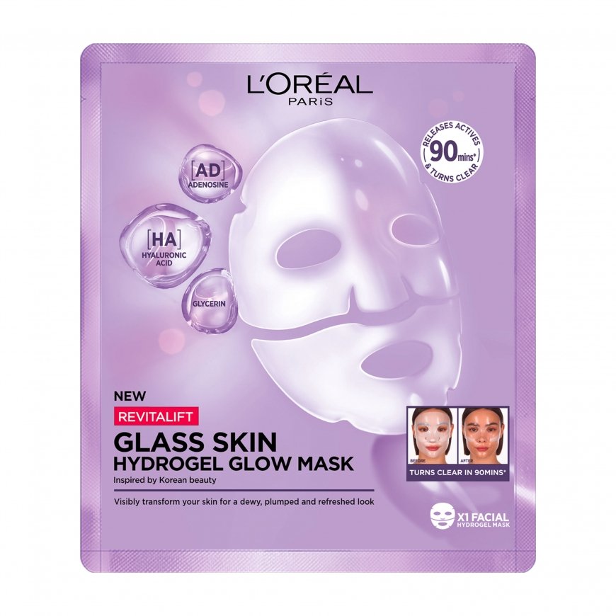 L'Oreal Hydrogel kirkastava naamio Filler Glass Skin Mask 25 g