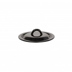 Enamelled cover 20 cm black