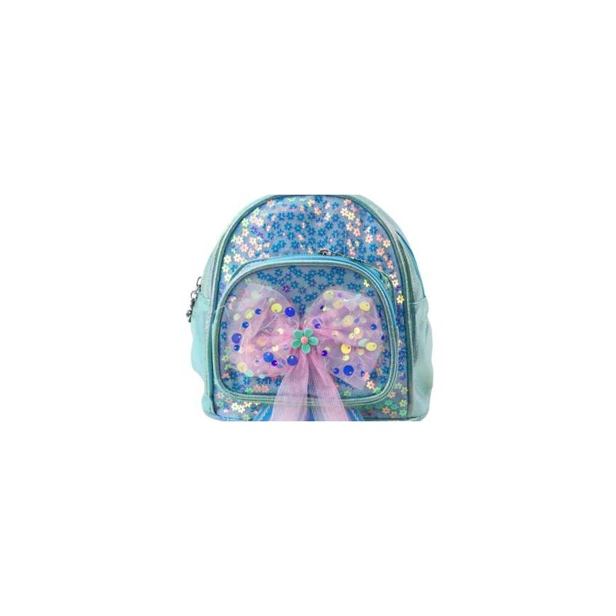 Leaner Kids Backpack with Net Ribbon, Blue, 20 cm, 3.8 L
