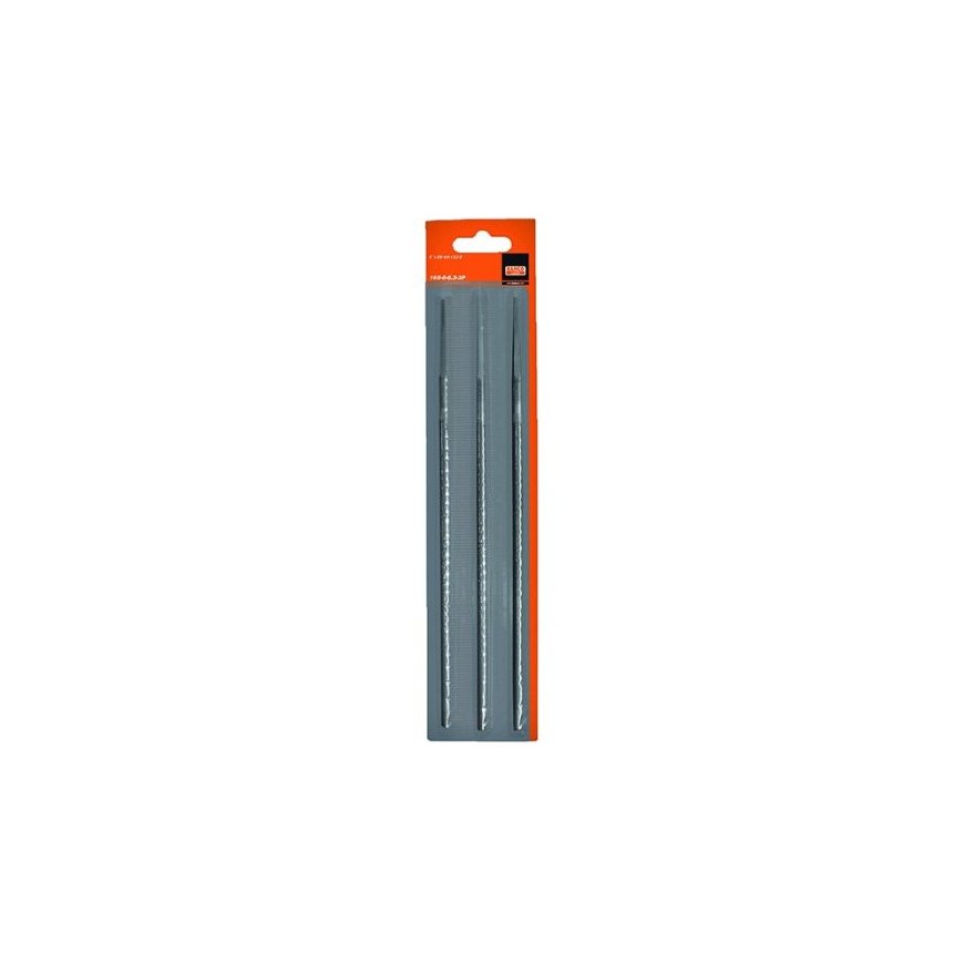Apvalised kettad faili 4,0 mm, Bahco 3 tk