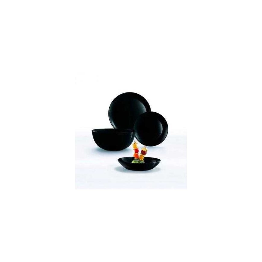 LUMINARC DIWALI Black Serving Plate, Ø21 cm – 2