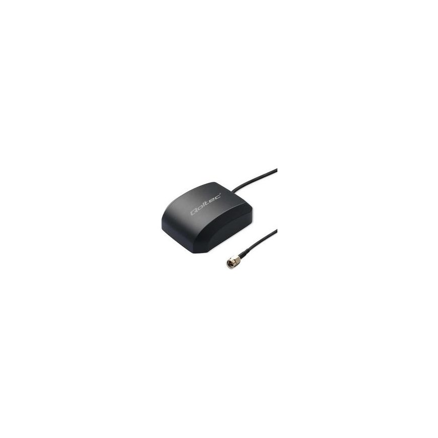 Qoltec Mobilioji GPS GLONASS antena su magnetine baze | omninė | 28dBi | SMA – 2