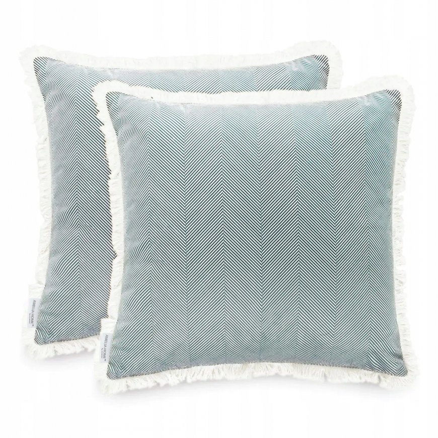 AmeliaHome CLEAR Decorative Cushion Cover 2 pcs. 45x45 cm, color: green