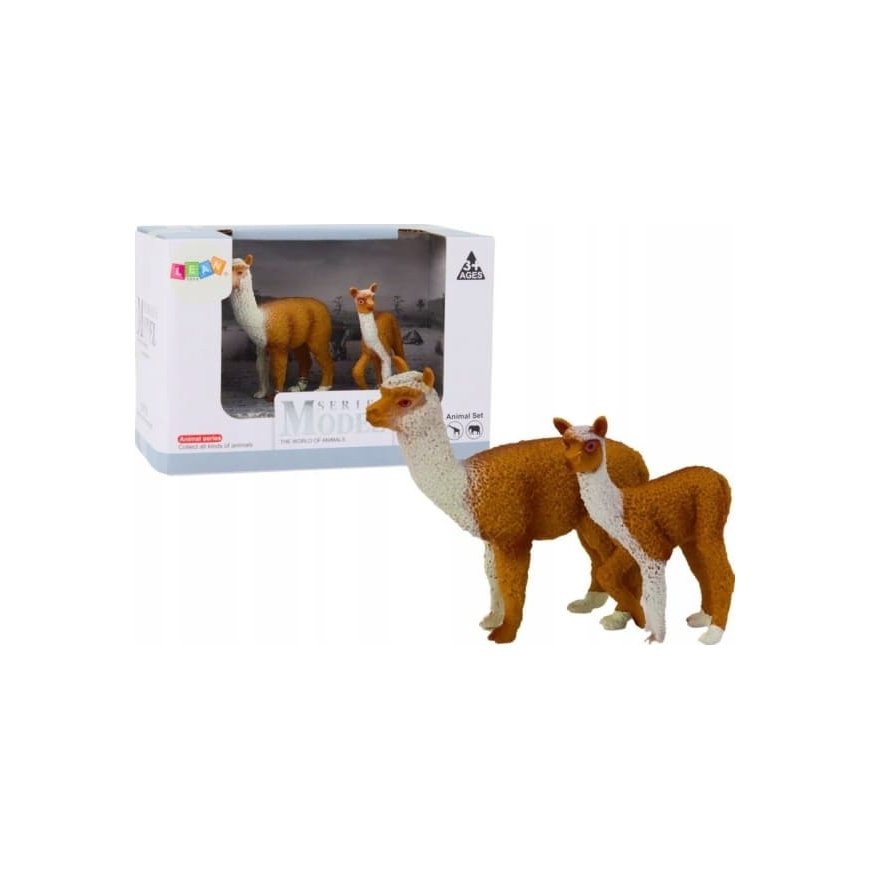 Lean Toys Decorative Llama Figurine 8 cm and 6 cm – 2