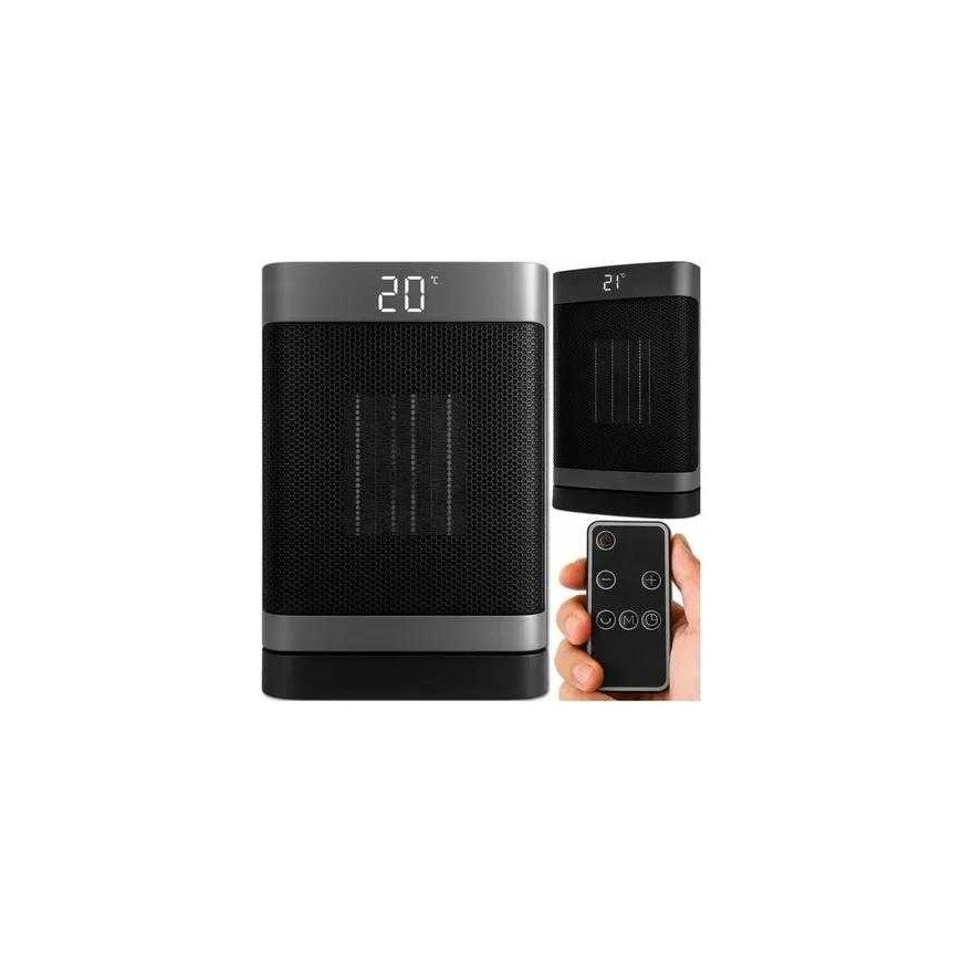 EXTRALINK ELECTRIC HEATER WITH CERAMIC FARELKA 1500 W LED REMOTE CONTROL