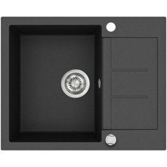 Compotexa akmens masas izlietne HELIKA Tessa SQT102AW, Silicsana krāsa: Grafīts | Graphite 222