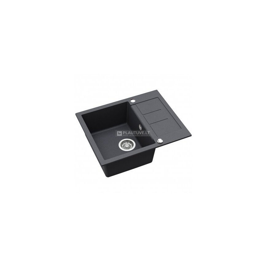 Compotexa Stone Composite Sink HELIKA Tessa SQT102AW, Silicsana color: Graphite | Graphite 222 – 2