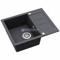 Compotexa Stone Composite Sink HELIKA Tessa SQT102AW, Silicsana color: Graphite | Graphite 222 Compotexa Stone Composite Sink HELIKA Tessa SQT102AW, Silicsana color: Graphite | Graphite 222