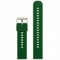 Pacific U27 rubber watch strap - dark green/silver - 20mm Pacific U27 rubber watch strap - dark green/silver - 20mm