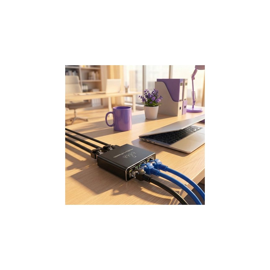 Spacetronik RJ45 1–4 Ethernet-распределитель SP-SG104 Gigabit