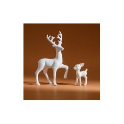 Saska Garden DECORATIVE BROWN NARROW DEER 35+20CM