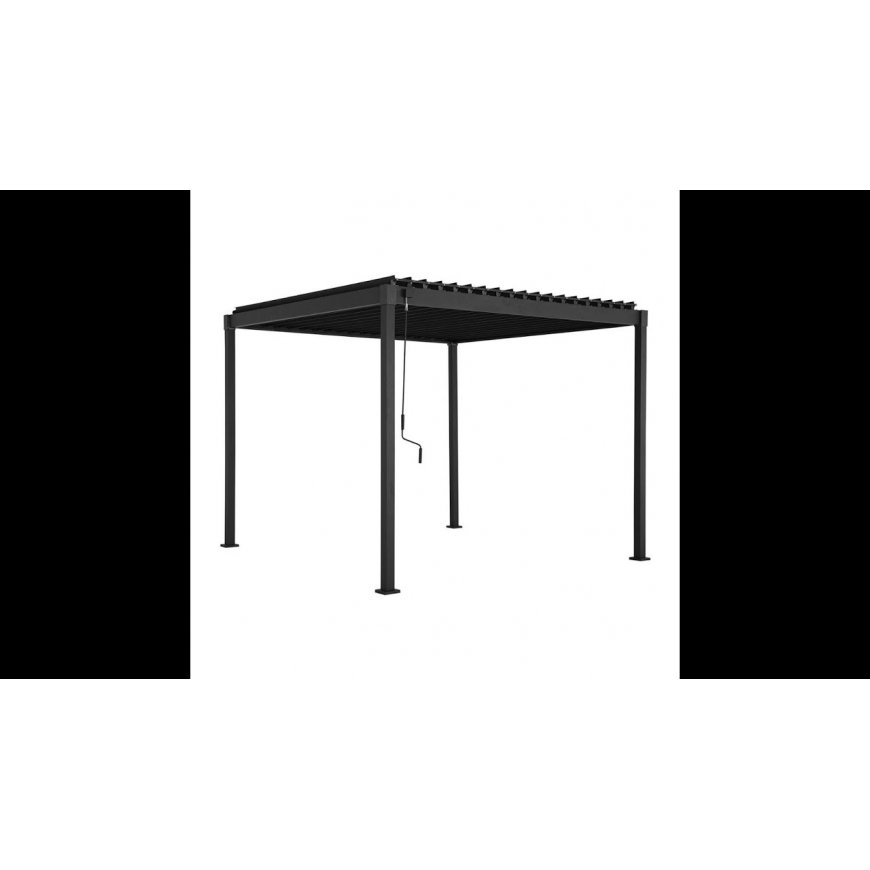 Темная беседка MIRADOR-80 3x5м, темно-серая – 2