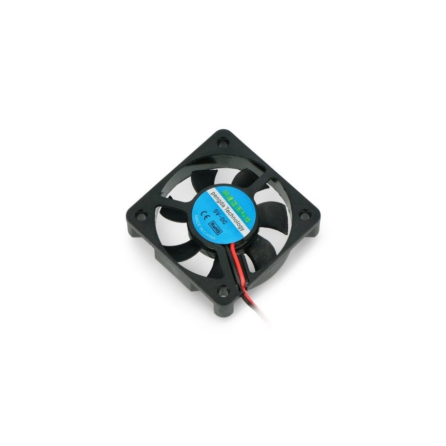 OEM ventilators 5V 50x50x10mm ar 2 vadi - JST 2 kontaktu 2.54mm savienojums – 2