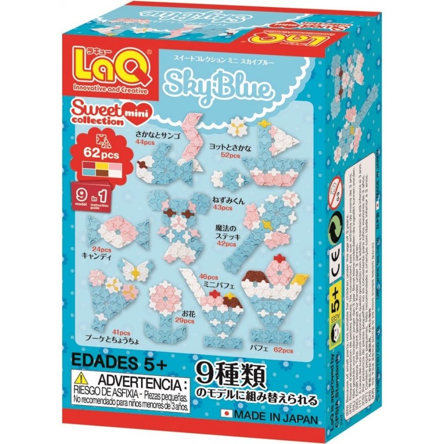Yoshiritsu Japanese Educational Constructor LAQ SC Mini Sky Blue, from 5 years. – 2