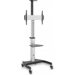 CONNECT IT Wheelie II mobilus stovas ir laikiklis vienai 37" - 70" ekranui, 30 metų garantija, sidabrinė